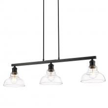  0305-LP BLK-CLR - Carver Linear Pendant in Matte Black